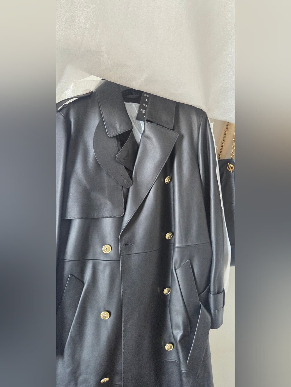Mackage GAEL-V Black Women's Trench Coat Size M NEW W TAGS - Picture 8 of 16